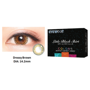 Little Black Skirt (Black) | Dressy Brown 14.2mm Contact Lens