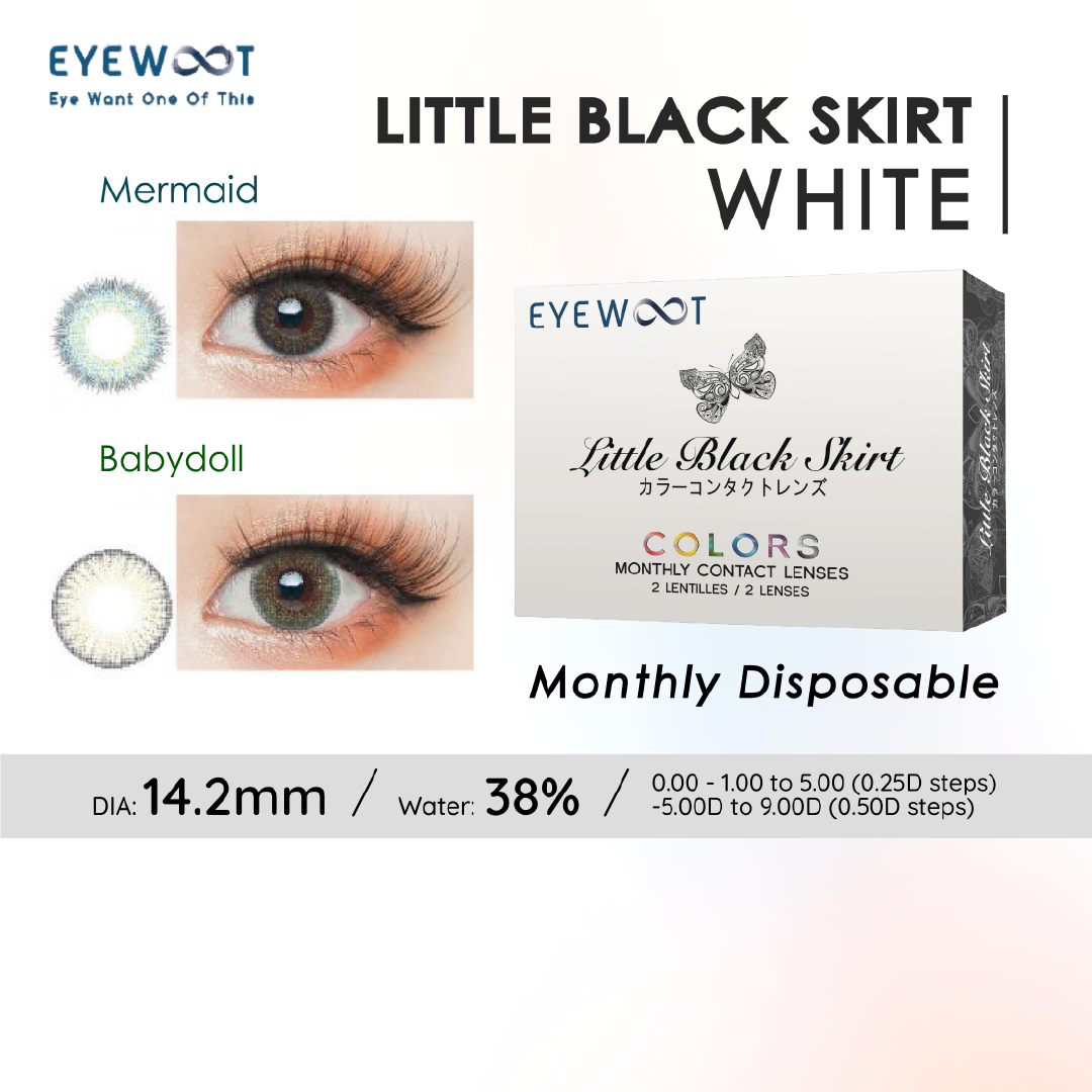 Little Black Skirt (White) | Princess 14.2mm Contact Lens - Image 3