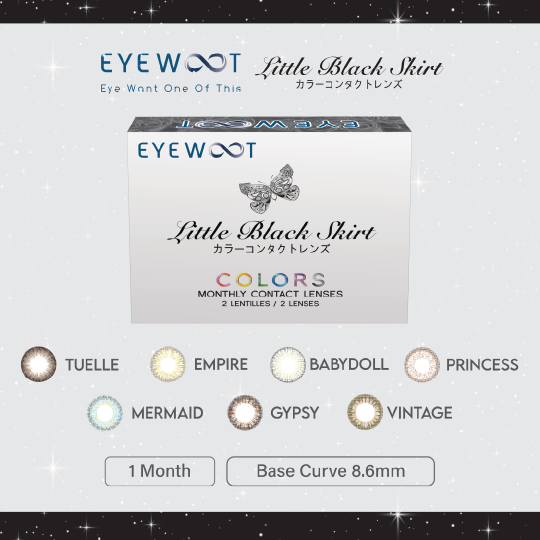 Little Black Skirt (White) | Princess 14.2mm Contact Lens - Image 5